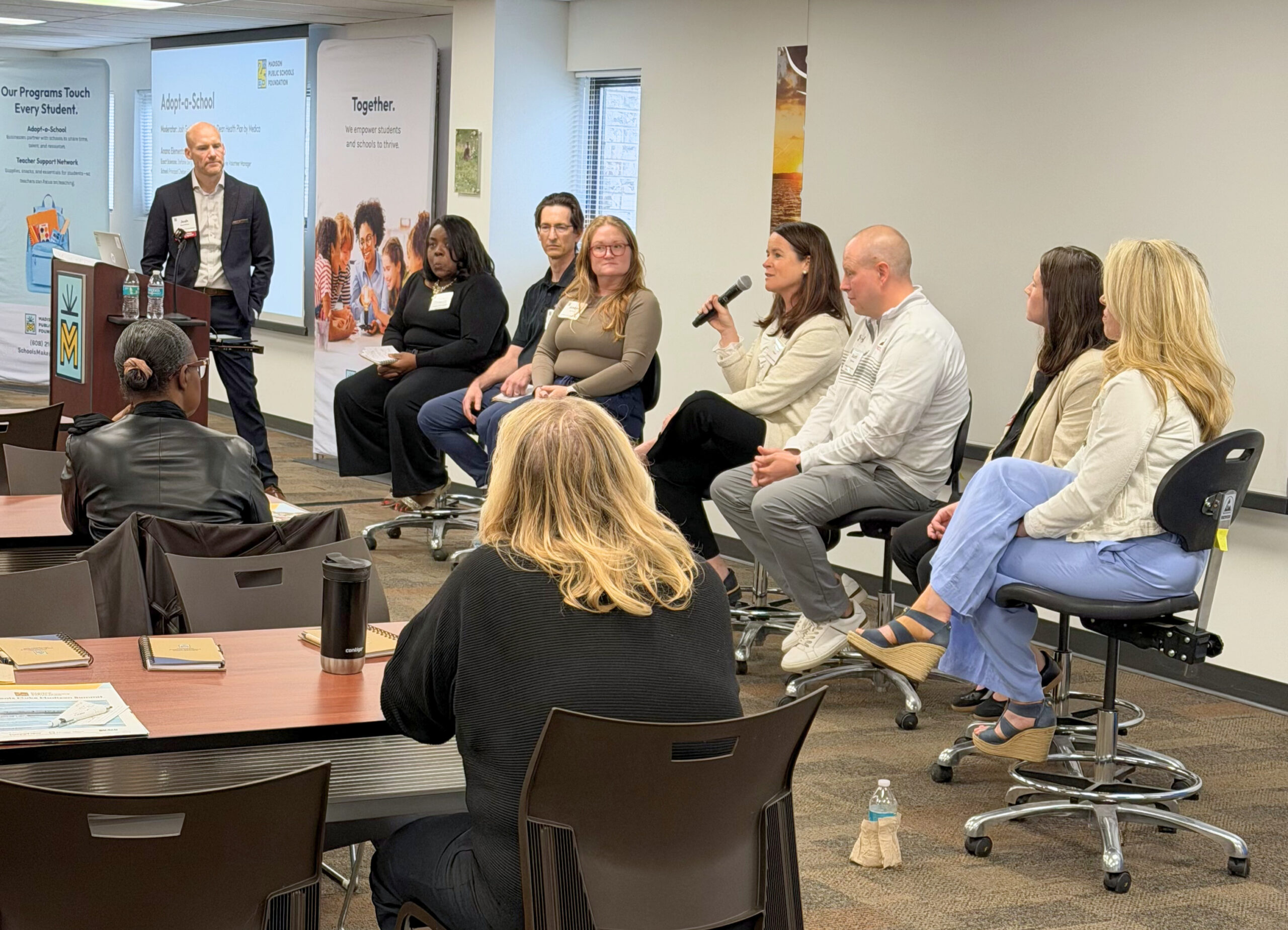 Adopt-a-School panel